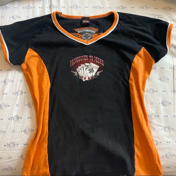 Harley-Davidson Tops - Vintage Harley Davidson motorcycles baby tee